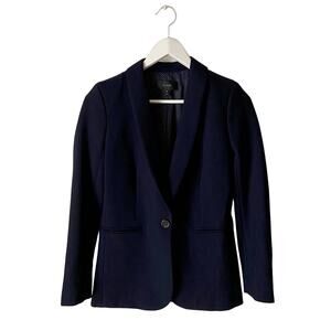 J. Crew Wool Blend Navy Blue Blazer Size 00